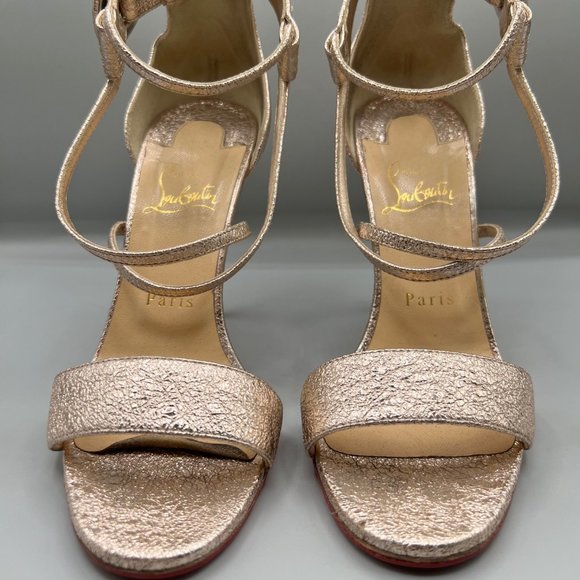 Christian Louboutin rose gold Metallic Sandal - Picture 4 of 6